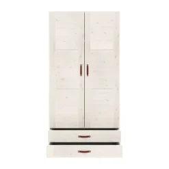 LIFETIME Kidsrooms Kledingkast 2-Deurs - 2 Laden - White Wash