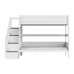 LIFETIME Kidsrooms Stapelbed met Trapkast – 90×200 cm – Premium Rolbodem