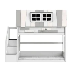 LIFETIME Kidsroom Stapelbed Met Trapkast - Premium Rolbodem
