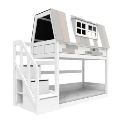 Life Time Laag Huisbed My Hangout - White Wash - Rolbodem