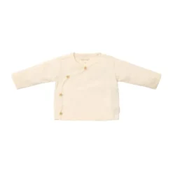 Little Dutch Gebreid Overslag Vestje - Maat 44 - Off White