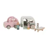 Little Dutch Houten Auto Met Caravan