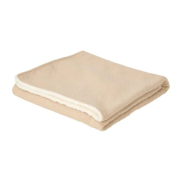 Little Dutch Ledikantdeken Gebreid/Fleece - Pure - 110 x 140 cm - Soft Beige