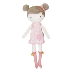 Little Dutch Little Pink Flowers Knuffelpop - Rosa - 50 cm