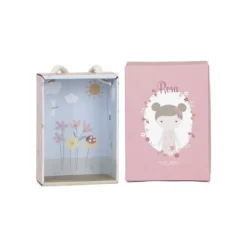 Little Dutch Little Pink Flowers Knuffelpop - Rosa - 10 cm