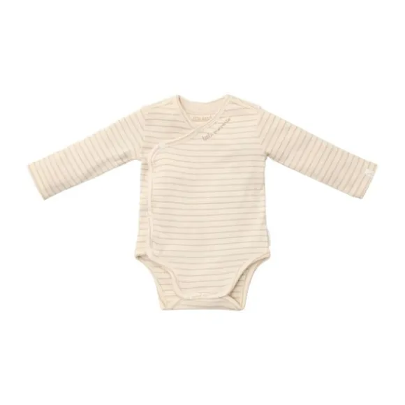 Little Dutch Stripe Lange Mouw T-Shirt - Maat 50 - Soft Beige