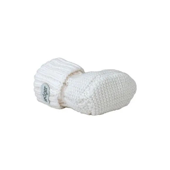 Lodger Knit Slofjes - 0-6 mnd - Cloud Dancer