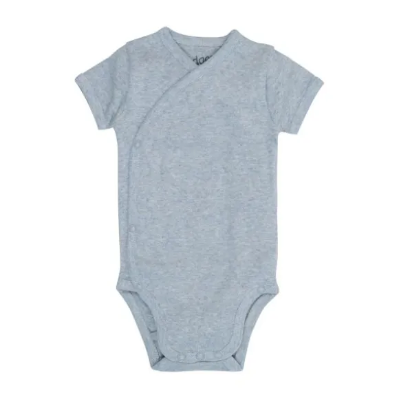 Lodger Melange Romper Korte Mouw - Maat 56 - Blue Fogg