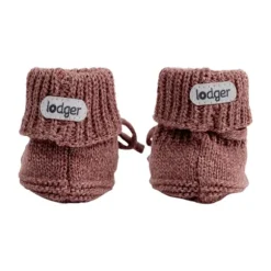 Lodger Slofjes Gebreid Met Kabel - 0-6 mnd - Buffalo