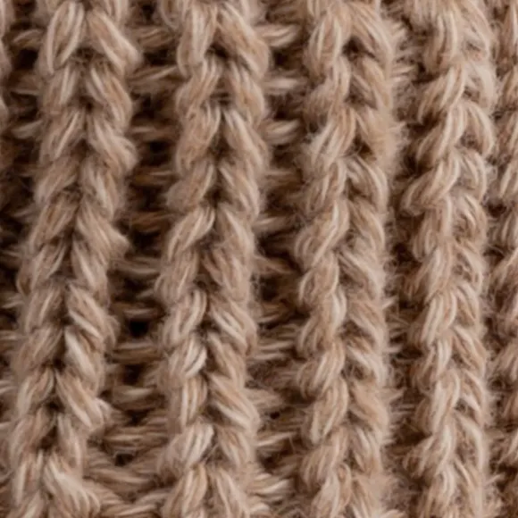 Lodger Slofjes Gebreid Met Kabel - 0-6 mnd - Buffalo