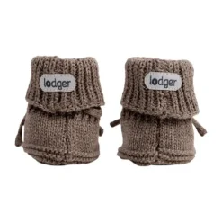 Lodger Slofjes Gebreid Met Kabel - 0-6 mnd - Buffalo
