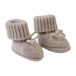 Lodger Slofjes - Merinowol - 0-6 mnd - Beige