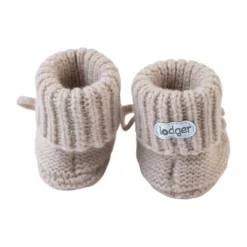 Lodger Slofjes - Merinowol - 0-6 mnd - Beige