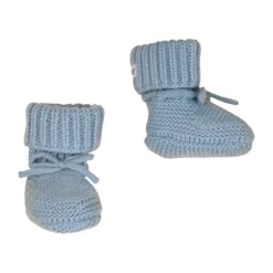 Lodger Slofjes - Merino Wool - Blue Fogg - 0-6M