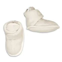 Lodger Slofjes - Teddy Fleece - Cloud Dancer - 0-3M
