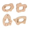 Lässig Bijtring Set - Little Mateys - FSC Hout - 4 stuks