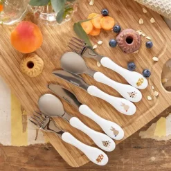 Lässig Kinderbestek (3-delig) - Little Mateys - Spicy Orange