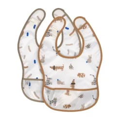 Lässig Little Mateys Slabbetjes Royal Blue 6-24 Mnd 2 Stuks