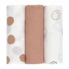 Lässig Swaddle Doek (3 stuks) 85 x 85 cm - Tiny Smile - Maple