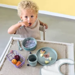 Lässig Tiny Team Dog Dinerset - Groen/Blauw