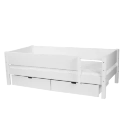 Manis-h Combinatiebed Met Lattenbodem En 2 Lades - MIMER - 90x200 cm