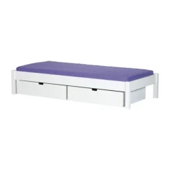 Manis-h Combinatiebed Met Lattenbodem En 2 Lades - ULL - 90x160 cm