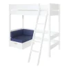 Manis-h FENRIS Combinatie Hoogslaper Met Lattenbodem En Slaapbank - 90 x 200 cm