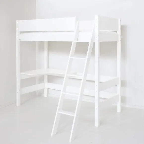 Manis-h GRETE Combi Hoogslaper Met Schuine Ladder - 90 x 160 cm