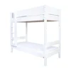 Manis-h MAIA Combinatie Hoog Stapelbed Met 2*Lattenbodem - 90 x 160 cm