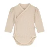 Mats & Merthe Nova Basic Lace Body - Mt. 50/56 - Long Sleeve - Buttermilk Taupe