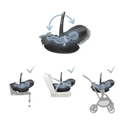Maxi-Cosi Pebble 360 Pro 2 Autostoeltje - Twillic Graphite