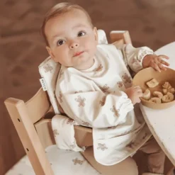 Meyco Baby Gingerbread Mouwslab - Soft Sand