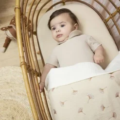 Meyco Baby hydrofiel ledikantlaken - Naturel - 100x150 cm