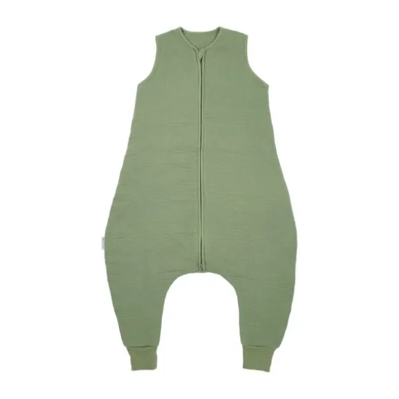 Meyco Baby Slaapzak Jumper Winter Hydrofiel Uni - Pre-Washed Olive Green - 92 cm