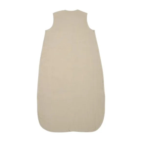 Meyco Baby Uni Baby Slaapzak Gevoerd - 90 cm Pre-Washed hydrofiel - Sand