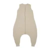 Meyco Baby Uni baby winter slaapoverall jumper - pre-washed hydrofiel - sand - 92cm