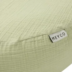 Meyco Baby Uni Relaxhoes Voedingskussen - Pre-Washed Hydrofiel - Soft Olive