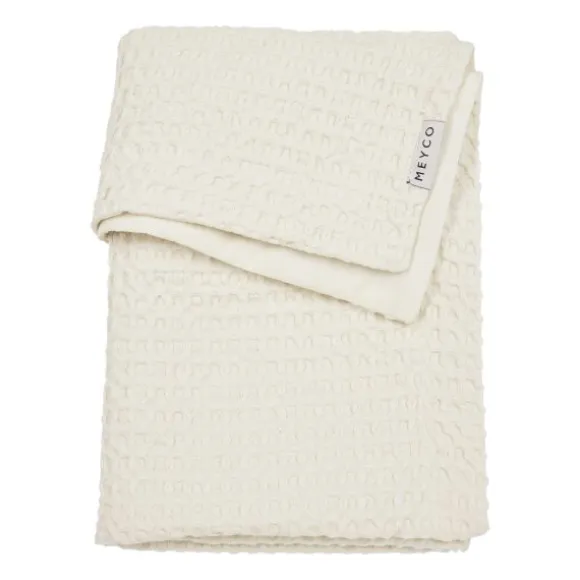 Meyco Baby Waffle Ledikantdeken - 100 x 150 cm - Naturel