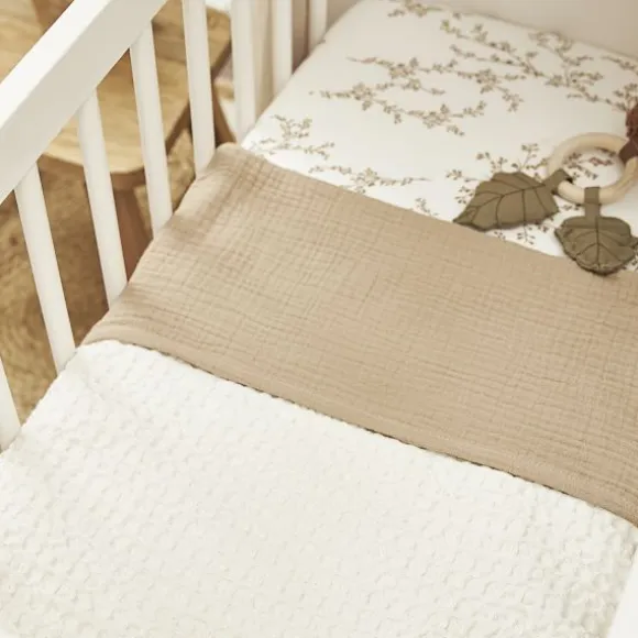 Meyco Baby Waffle Ledikantdeken - 100 x 150 cm - Naturel
