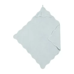 Meyco Baby Wavy badcape - 80 x 80 cm - Badstof - Grey Blue
