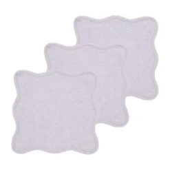 Meyco Baby Wavy Monddoekjes - 3 Stuks - 30 x 30 cm - Badstof - Soft Lavender