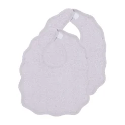 Meyco Baby Wavy Slab Met Klittenband - 2 Stuks - Badstof - Soft Lavender