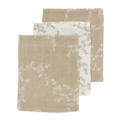 Meyco Branches Washandjes Sand 3 Stuks