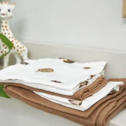 Meyco Forest Animals Hydrofiel Luiers - 3 Stuks - Toffee