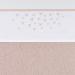 Meyco Hearts Ledikantlaken - 100 x 150 cm - Soft Pink