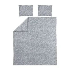 Meyco Home Dekbedovertrek Zebra Grey 200 x 200 / 220 cm