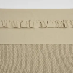 Meyco Ledikantlaken - Ruffle - White