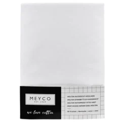 Meyco Molton Hoeslaken - 60 x 120 cm - PU Waterdicht