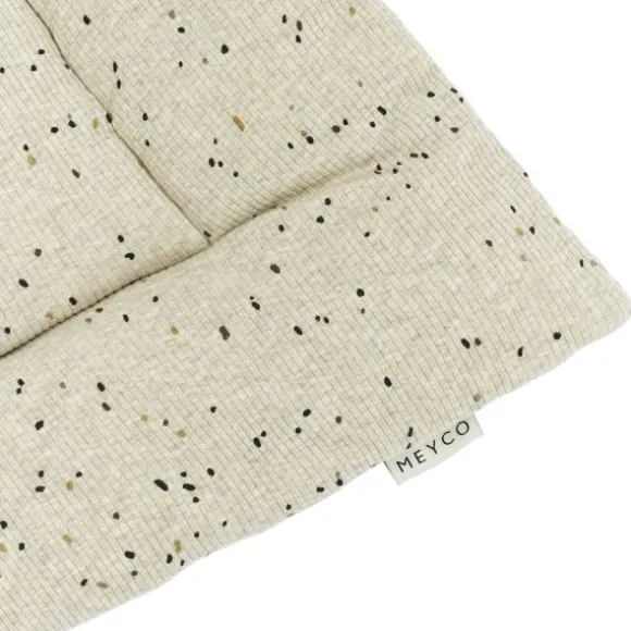 Meyco Rib Mini Spot Boxkleed - 80 x 100 cm - Sand Melange
