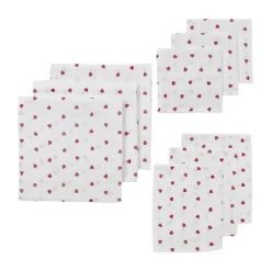 Meyco Sweet Heart Starterset Hydrofiel - 9-Pack - Red